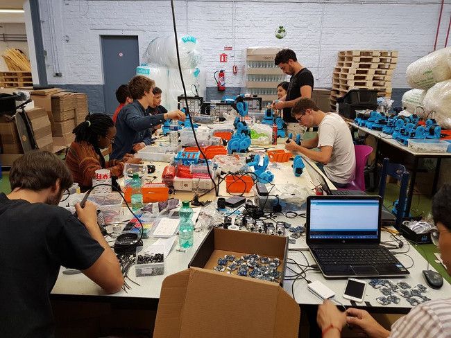 team niryo assembling robots